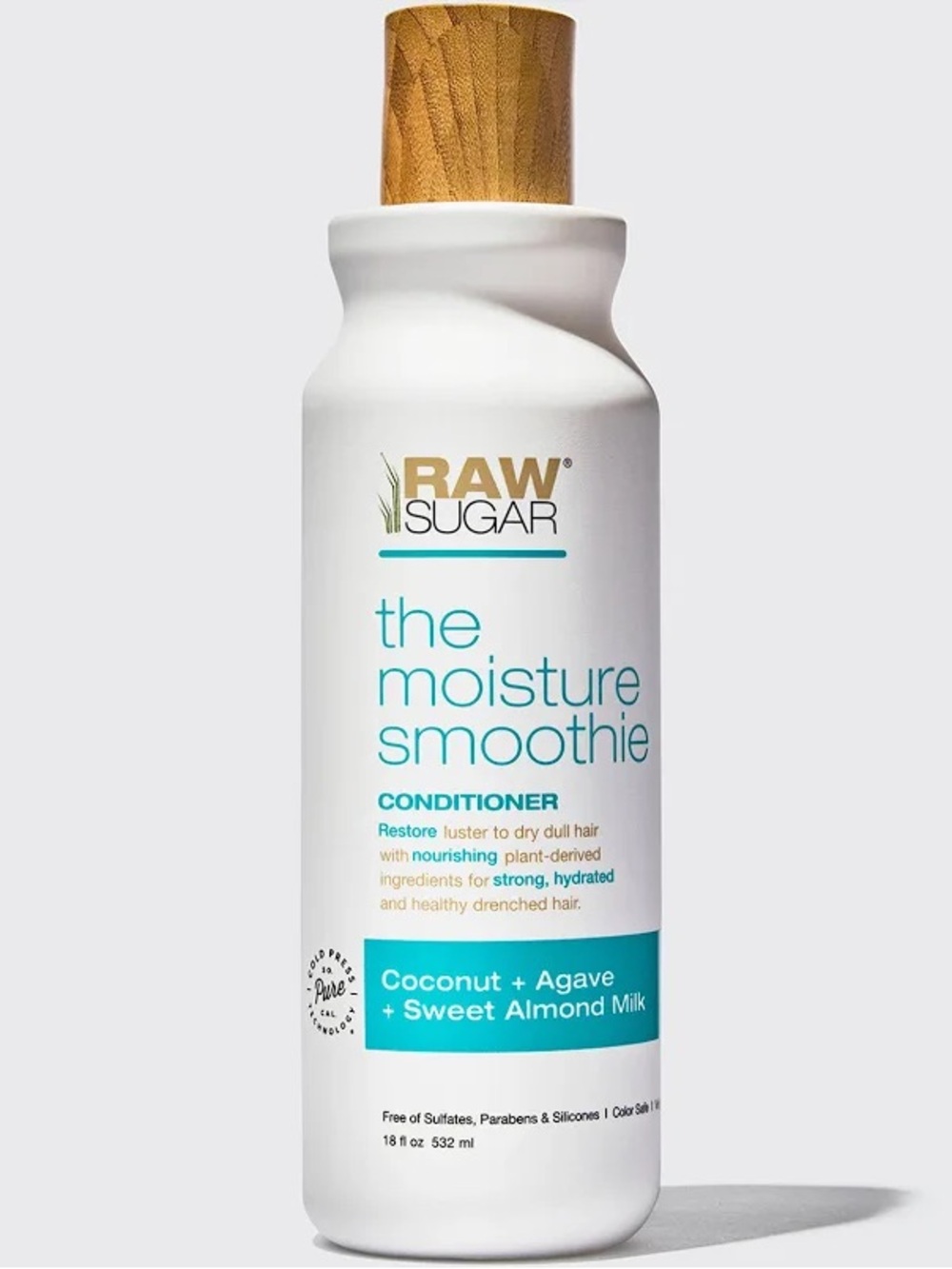 RAW SUGAR The Moisture Smoothie Conditioner Coconut + Agave, NEW